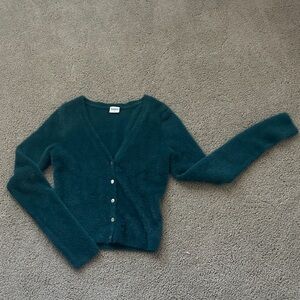 Abercrombie Women's Teal Cardigan Sweater